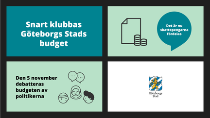 Exempel på textplattor med animerade illustrationer kombinerat med stilla illustrationer och slutruta med logotyp. 