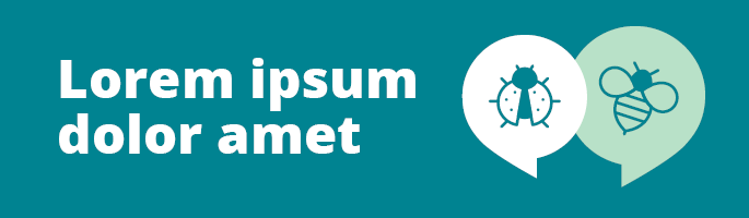 Exempel p&aring; anv&auml;ndning av f&auml;rger turkos som bakgrund tillsammans med text och infografik.