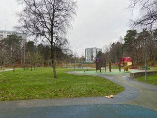 Foto på lekplats i Lövgärdesparken