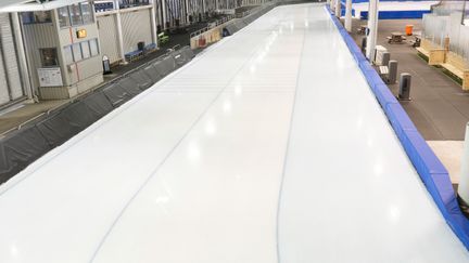 Banor på is i skrinnarhallen