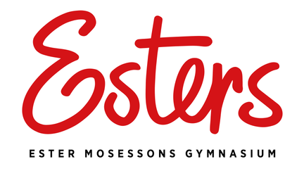 Logotyp för Ester Mosessons gymnasium