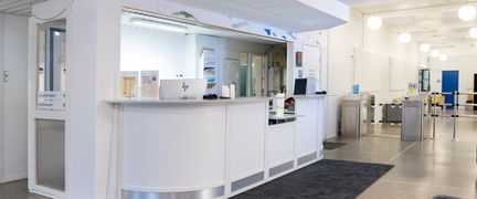 Slottsskogsvallens idrottscentrums reception