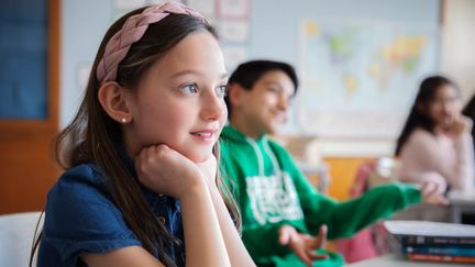 Elever i ett klassrum. 