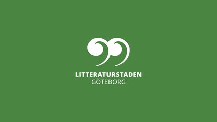 Litteraturstadens symbol på grön bakgrund