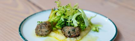 En maträtt på en tallrik