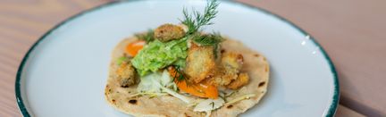 En maträtt på en tallrik