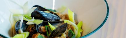 En maträtt på en tallrik