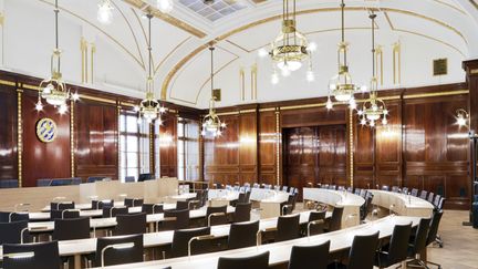 Kommunfullmäktiges sammanträdessal.