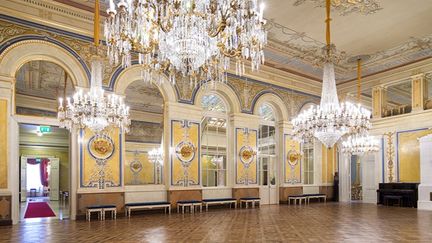 Lilla Börssalen rymmer som flest 150 personer. 