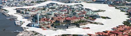 Bild på den gamla innerstaden