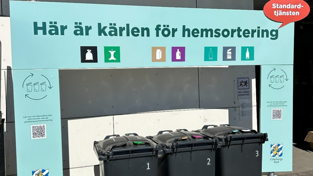 Kolla in nya sopkärl på återvinningscentralerna i Alelyckan och Bulycke