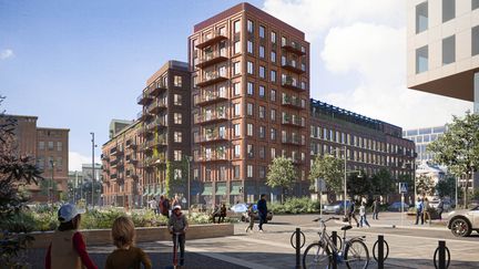 Vid Regnbågsgatan planeras det för en skola, bostäder och lokaler