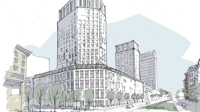 Detaljplan Söder sett från Burgården