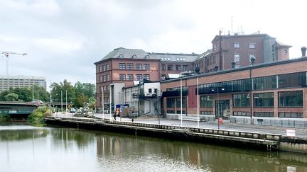 Kajen vid Gamlestadens fabriker.