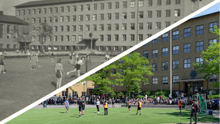 Burgårdens gymnasium.