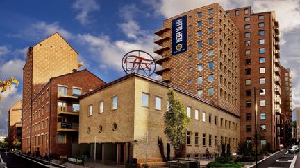 Bostadsrättsföreningen Spanjoletten i området Fixfabriken. Foto: HSB Göteborg