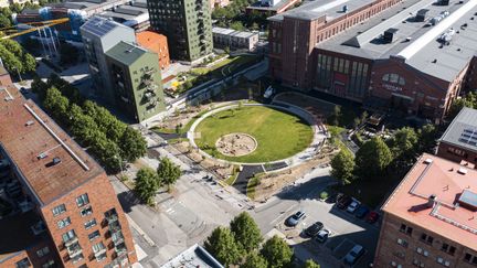 Fågelperspektiv på Maskinparken.