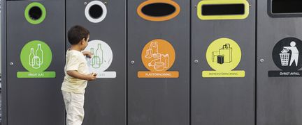 Källsortering i Jubileumsparken