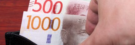 Sedlar i en plånbok