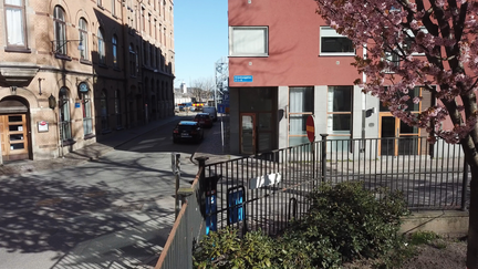 Framsidan på lokalen där Center mot hemlöshet finns