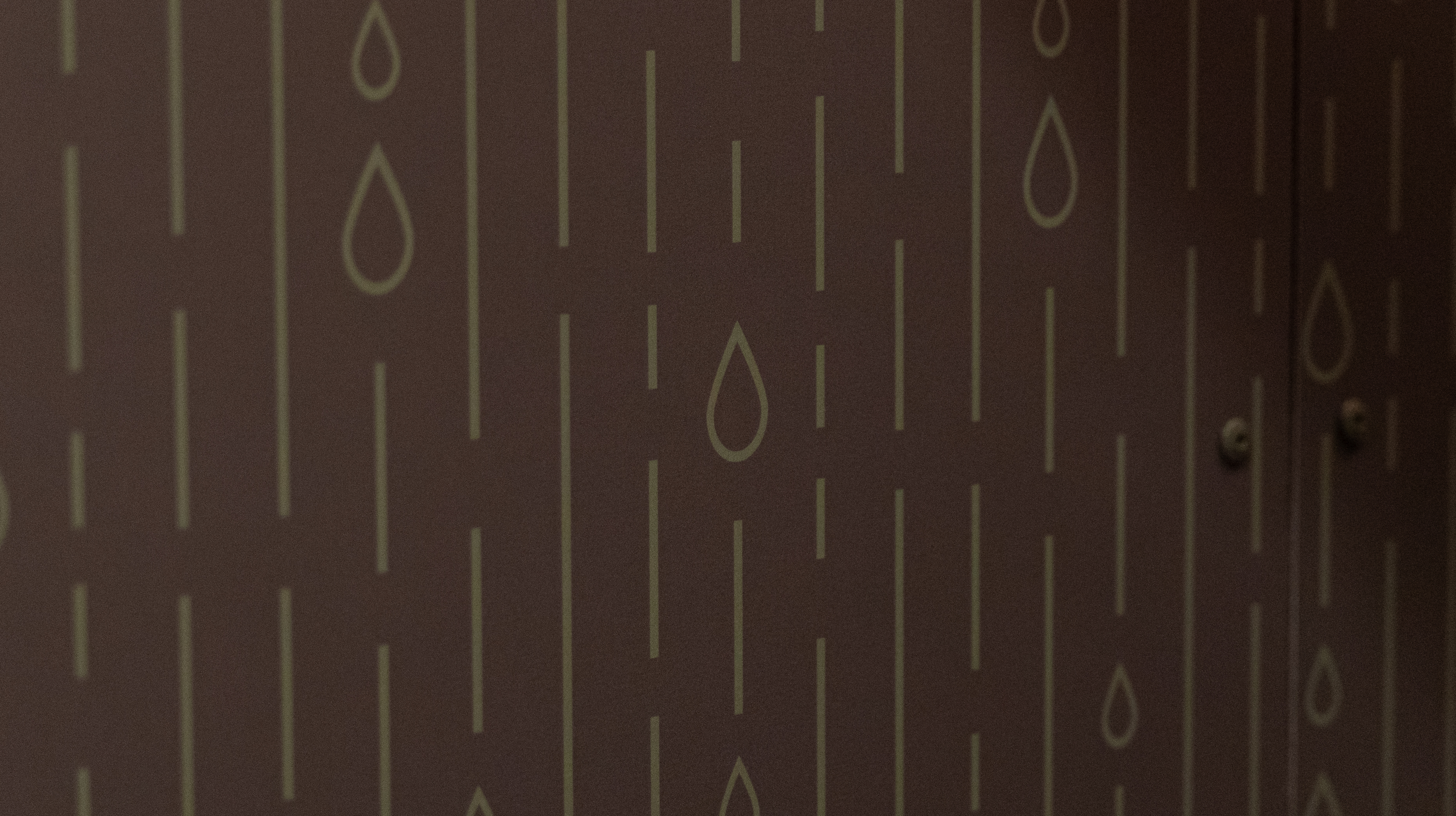 Bild på tapet med vattendroppar.