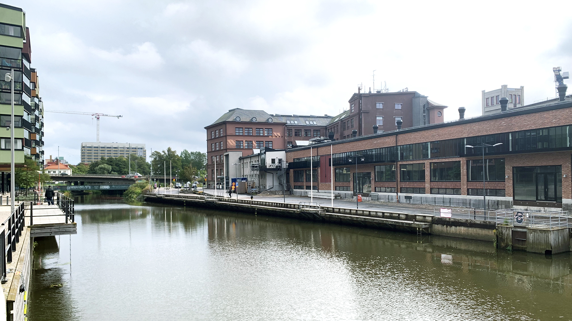 Byggstart i Gamlestadens fabriker med klimatsäkring av kajen längs Säveån