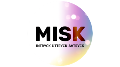 Logotyp för projektet MISK med undertitel intryck, uttryck, avtryck