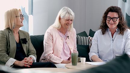 Kattis, Sofia och Sanja, rektor och biträdande rektorer 