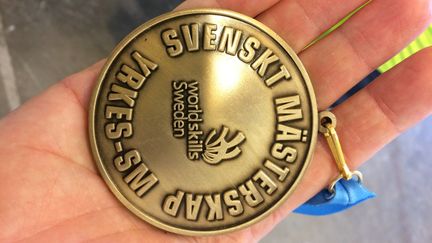 En guldmedalj från Yrkes-SM.