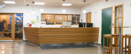 Länsmansgårdens motionscentrums reception