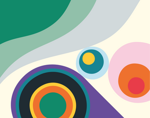 Abstrakta färgglada former