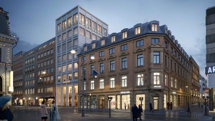 Höghus som finns i centrala Göteborg vid Brunnsparken