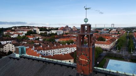 Utsikt över tak i Göteborg