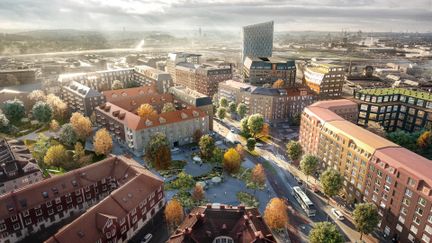 Illustrationsbild för Gamlestads torg etapp 2