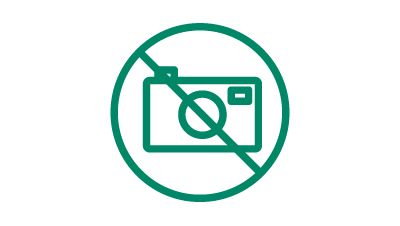  Ikon med överstruken kamera