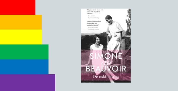 Omslag till boken De oskiljaktiga av Simone de Beauvoir (Lind & Co, 2022).