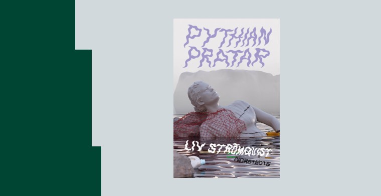 Omslag till boken "Pythian pratar" av Liv Strömquist. Norstedts förlag.