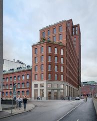 Visionsbild över ny bebyggelse på Kilsgatan