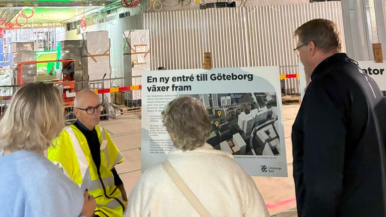 Västlänkens station Centralen – en första smygtitt lockade tusentals