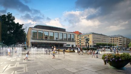 Visionsbild över Götaplatsen.