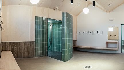 Duschrum utformat som en snäcka