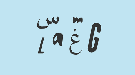 bokstäver från olika alfabet.