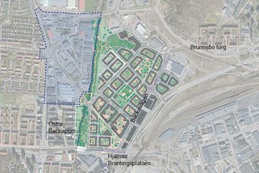 Karta över Backaplan.