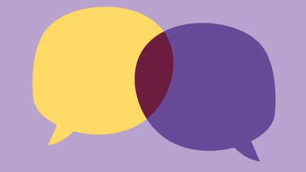 Två pratbubblor