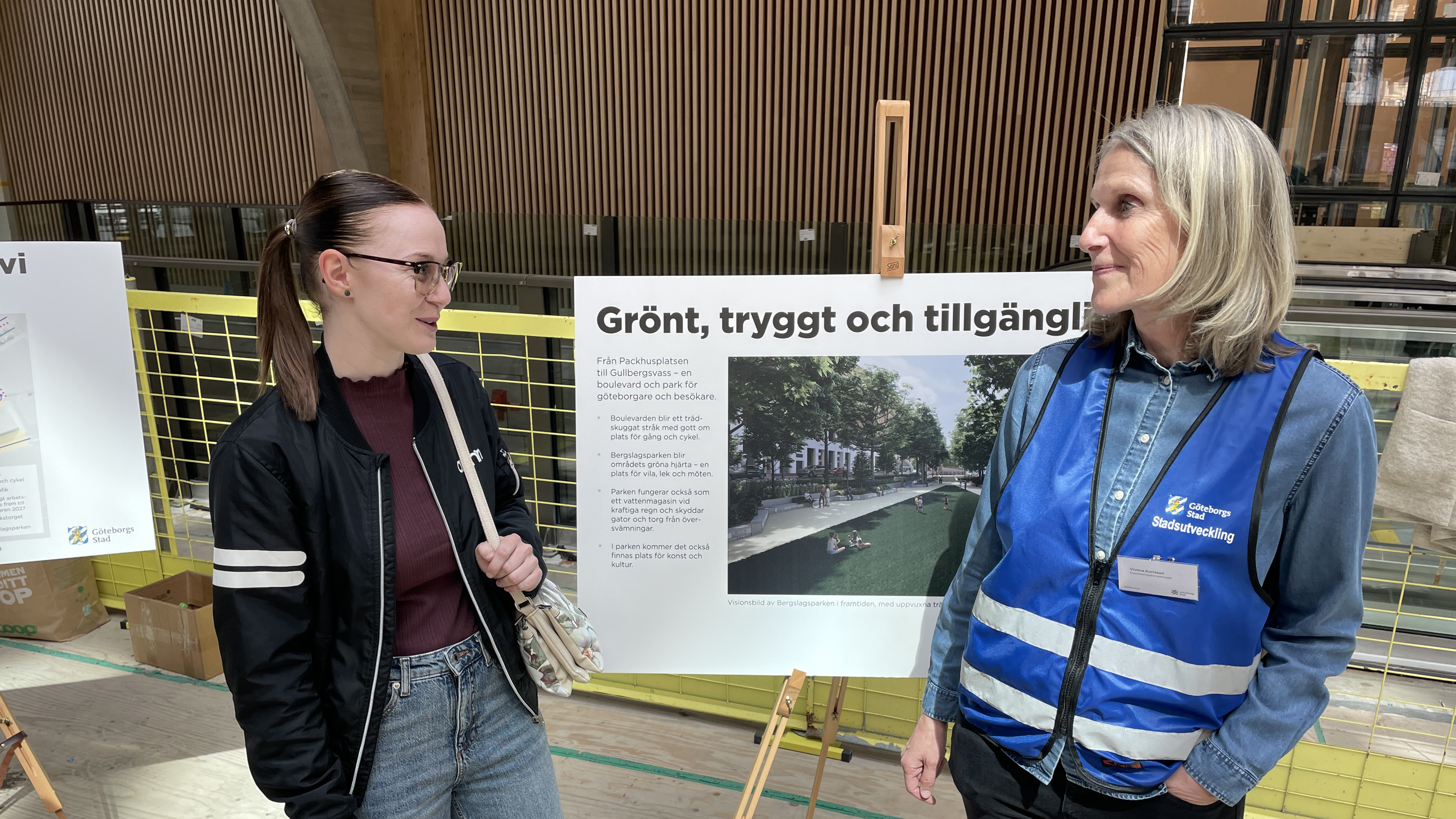 Besökare fick se hur Centralenområdet växer fram