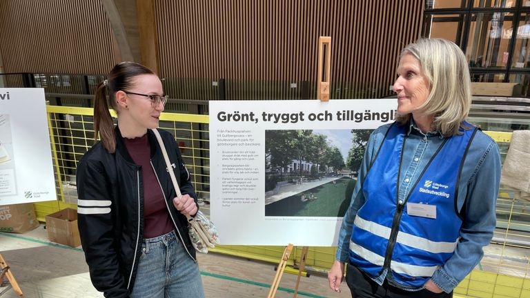 Besökare fick se hur Centralenområdet växer fram