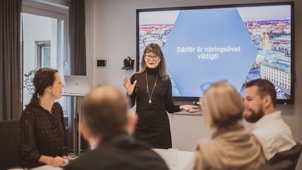 Presentation för kollegor på kontor