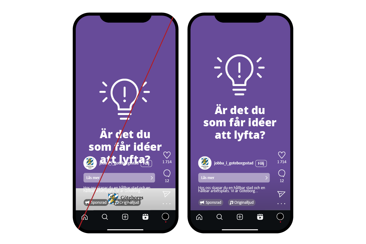 Exempel på hur innehåll i sociala medier-inlägg kan täckas av ramverket. Exempel på hur innehåll i sociala medier-inlägg kan täckas av ramverket.