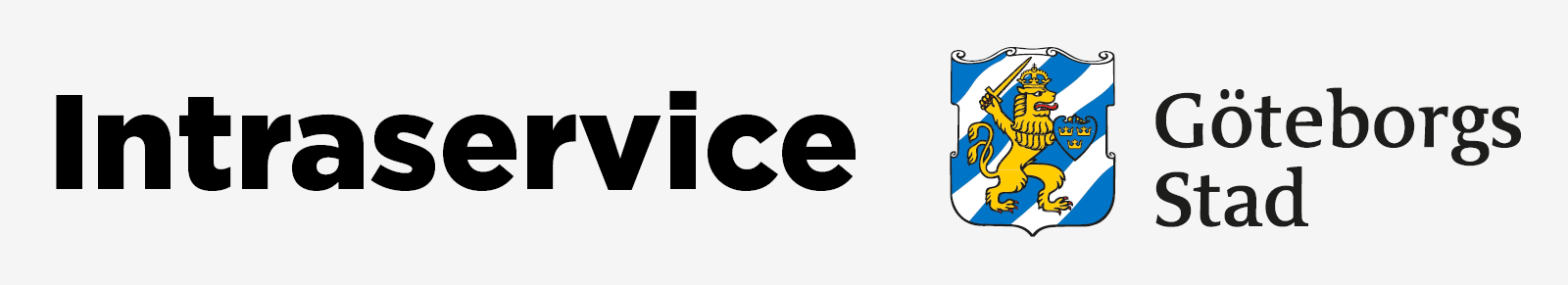 Exempel på fasadskylt med verksamhetsnamn och logotyp.
