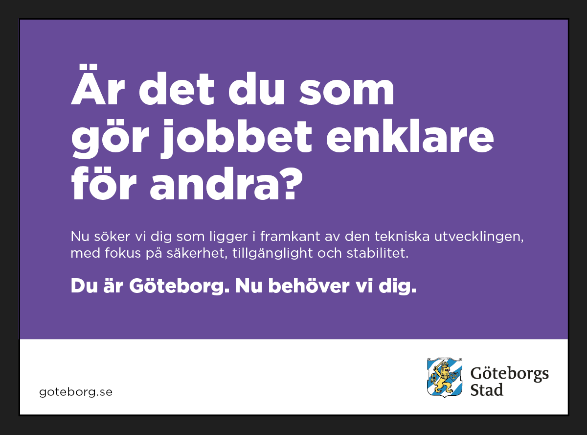 Exempel på annons i dagspress Exempel på annons i dagspress